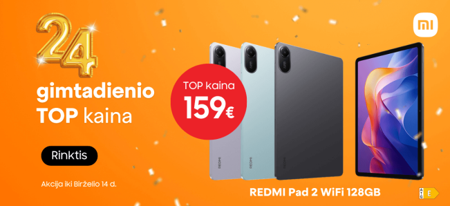 Xiaomi Redmi Pad 2 planšetės super kainomis, Mobili prekyba