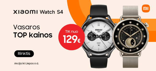 Xiaomi Watch S4 super kainos, Mobili prekyba