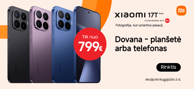 Xiaomi 17T serija su dovanomis, Mobili prekyba