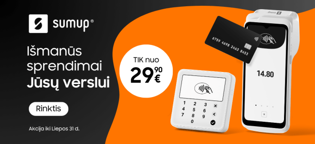 Sumup kortelių skaitytuvai - bet kokio tipo verslui, Mobili prekyba