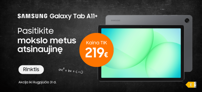 Samsung Galaxy Tab A11+ akcija, Mobili prekyba