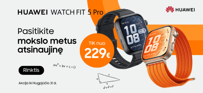 Huawei Watch Fit 5 Pro akcija, Mobili prekyba