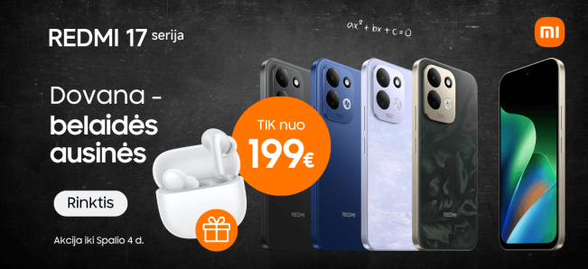 Xiaomi Redmi 17 su dovana Redmi Buds 8 Lite, Mobili prekyba