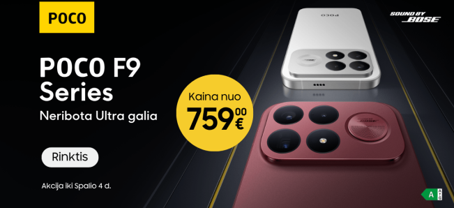 Poco F9 serija nuo 759 Eur, naujiena, Mobili prekyba