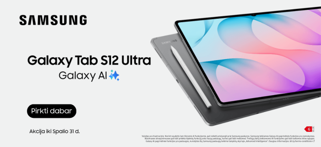 Samsung Galaxy Tab S12 serija su dovanomis, Mobili prekyba