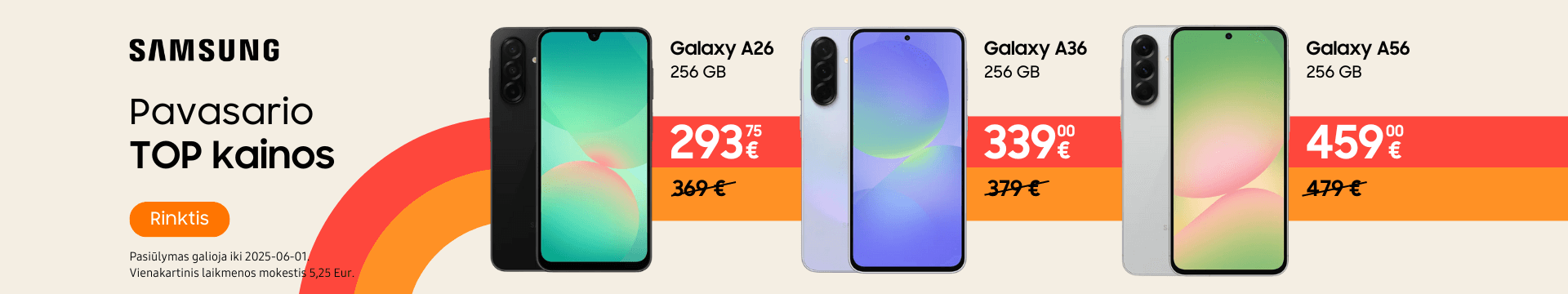 Samsung Galaxy A56 A36 A26 akcija, nulaida, Mobili prekyba