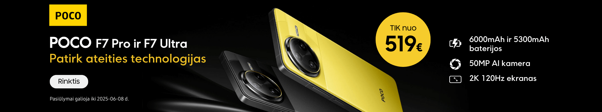 Poco F7 Pro F7 Ultra akcija, Mobili prekyba