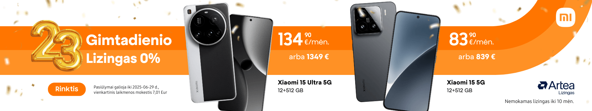 Xiaomi 15 Ultra Xiaomi 15 akcija, Mobili prekyba