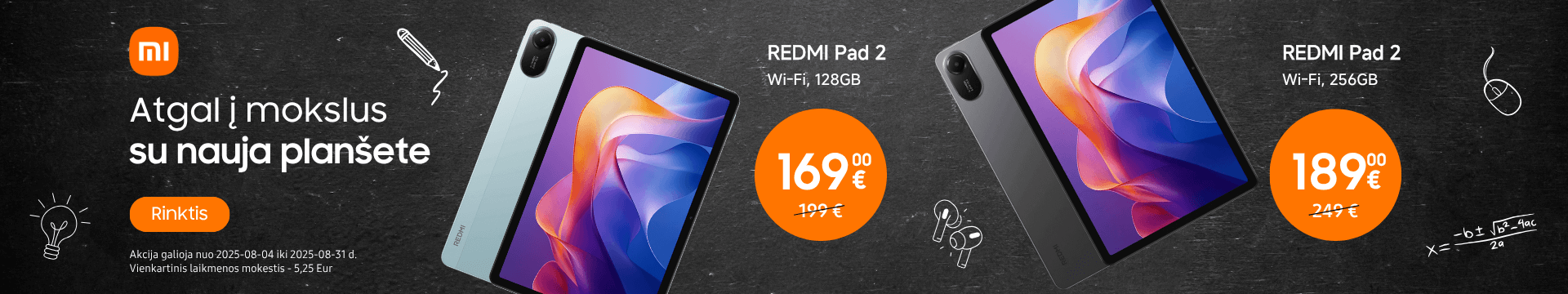 Xiaomi Redmi Pad 2 akcija, Mobili prekyba