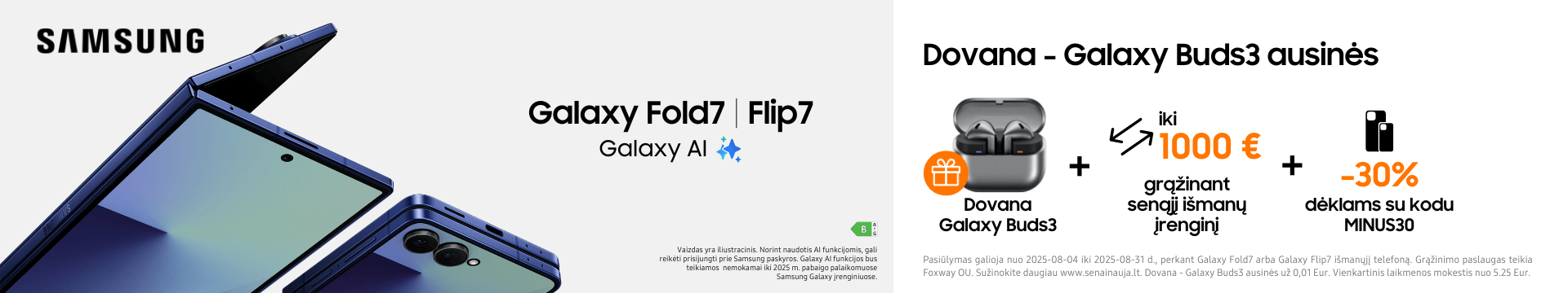 Samsung Galaxy Fold7 Flip7 so dovana, Mobili prekyba