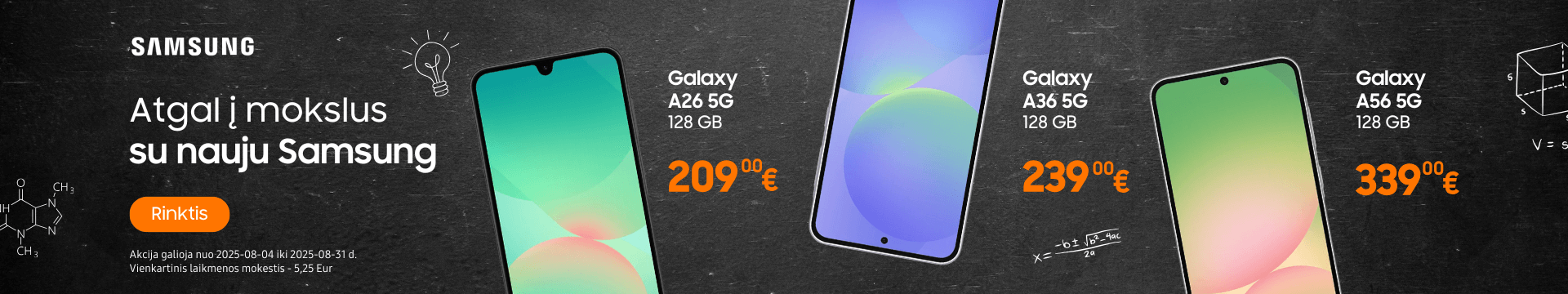 Samsung Galaxy A56 A36 A26 akcija, nuolaida, Mobili prekyba