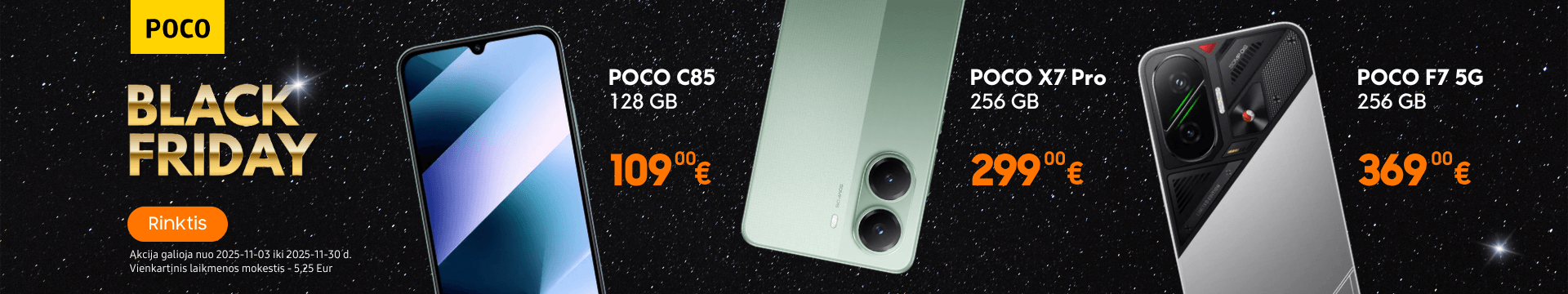 Poco telefonai Black Friday akcijos, Mobili prekyba