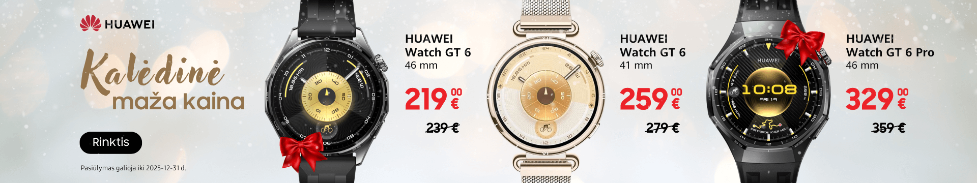 Huawei Watch GT 6serijos Kaledine  akcija, Mobili prekyba