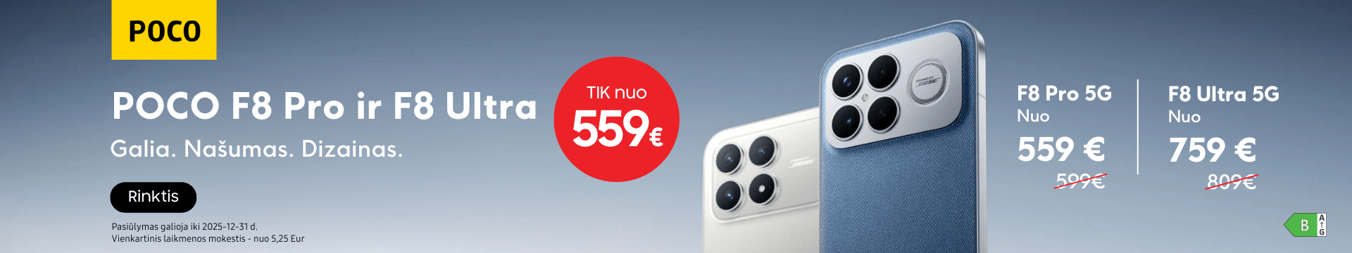 Poco F8 Pro ir F8 Ultra akcija, Mobili prekyba