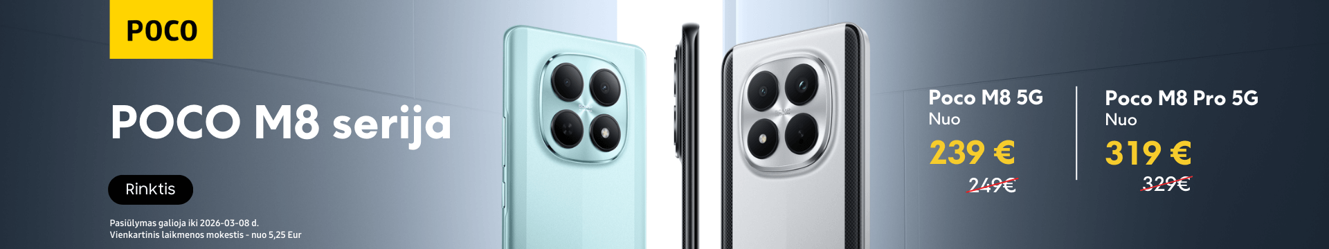 Poco M8 ir M8 Pro akcija, Mobili prekyba