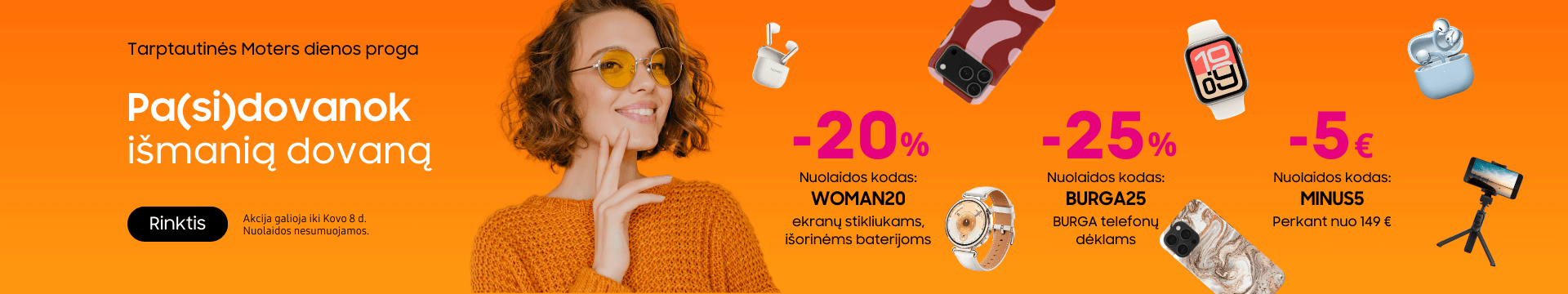 Moters dienos ismanus pasiulymai, Mobili prekyba