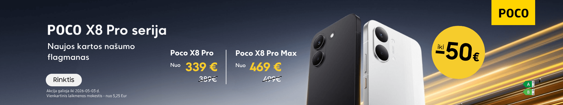 Poco X8 Pro serija naujiena, Mobili prekyba