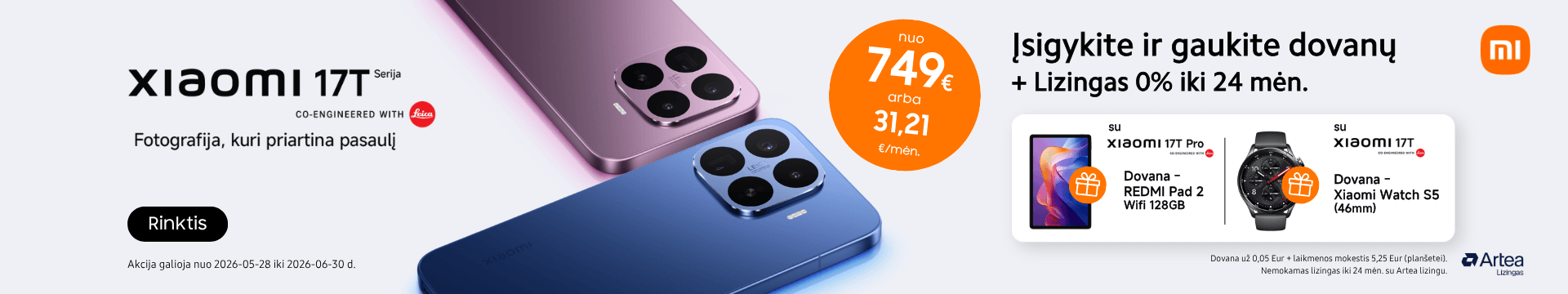 Xiaomi 17T serija su dovana, Mobili prekyba