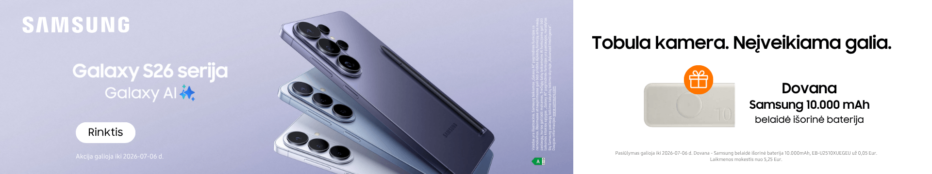 Samsung Galaxy S26 serija su dovana, Mobili prekyba