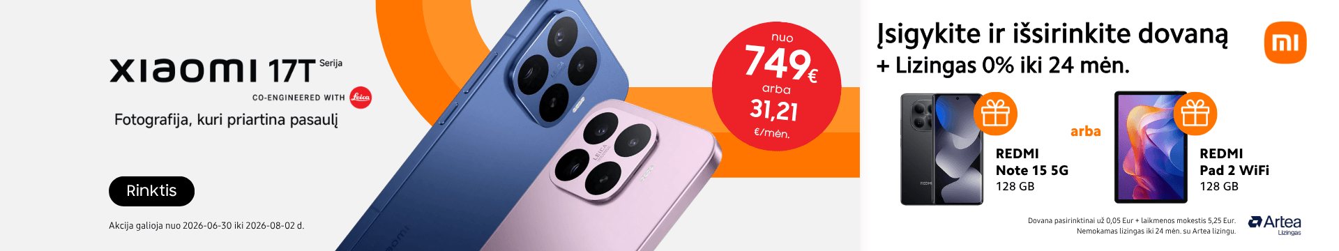 Xiaomi 17T serija su dovana, Mobili prekyba