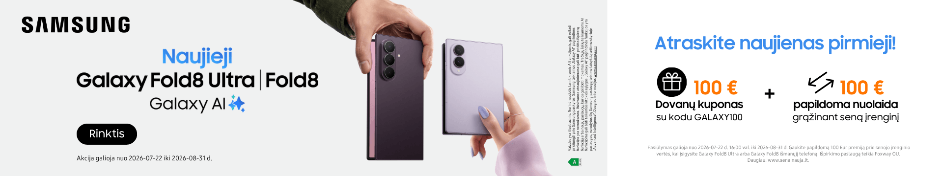 Samsung Galaxy Fold8 | Fold8 Ultra, Mobili prekyba