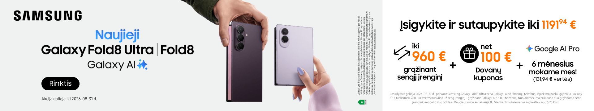 Samsung Galaxy Fold8 | Fold8 Ultra, Mobili prekyba