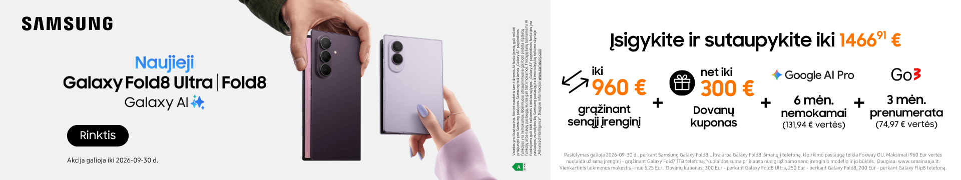 Samsung Galaxy Fold8 | Fold8 Ultra, Mobili prekyba