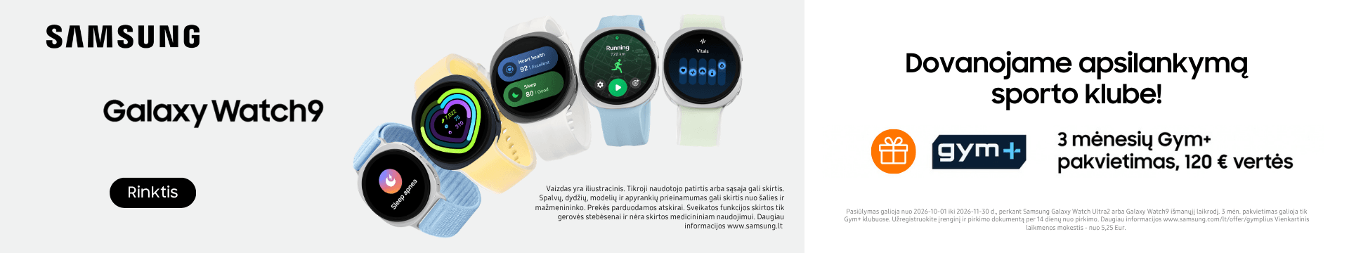Samsung Galaxy Watch9 su dovana, Mobili prekyba