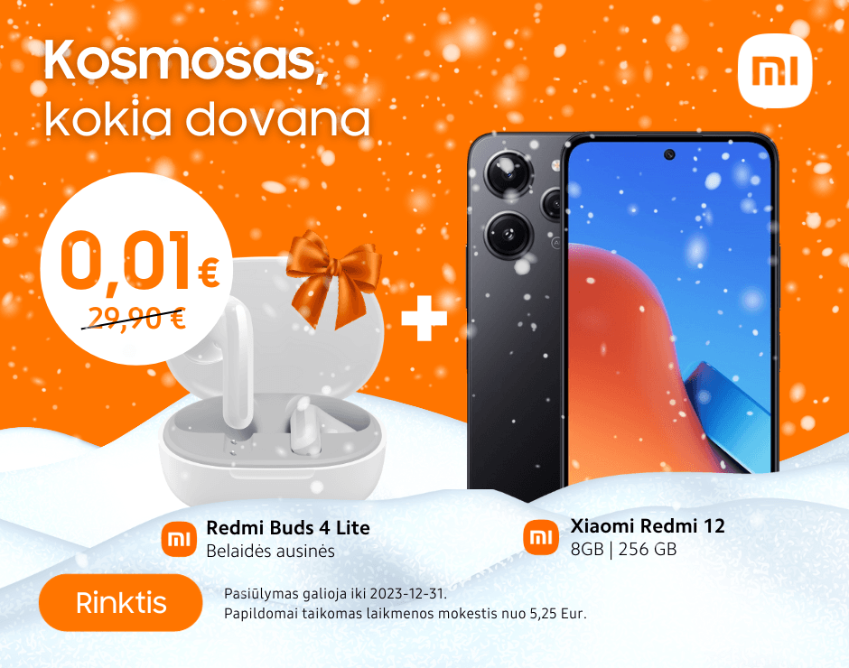 Dovana Redmi Buds 4 Lite akcija