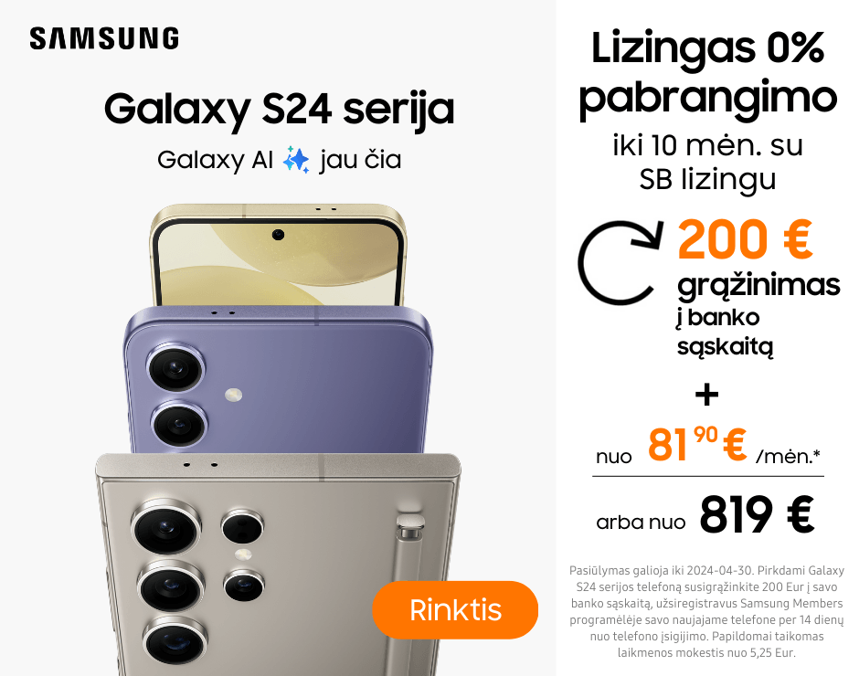 Samsung Galaxy S24 serija 200 Eur cashback, Mobili prekyba
