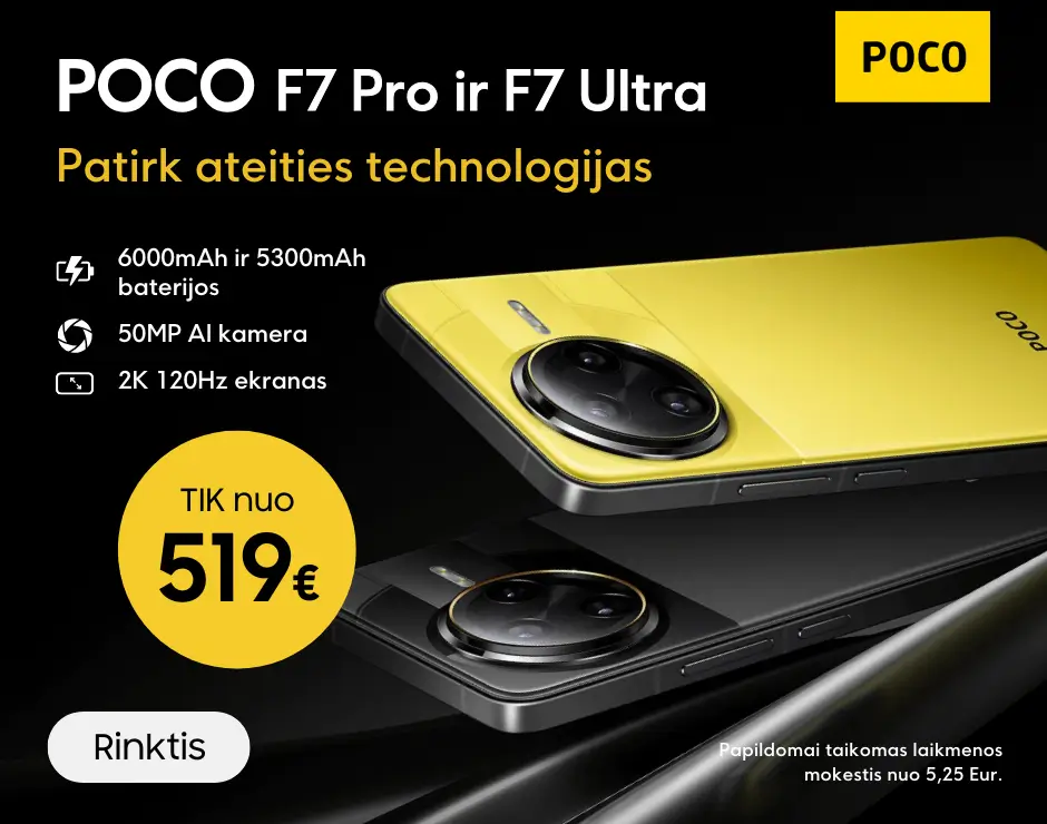 Poco F7 Pro ir F7 Ultra, naujiena, Mobili prekyba