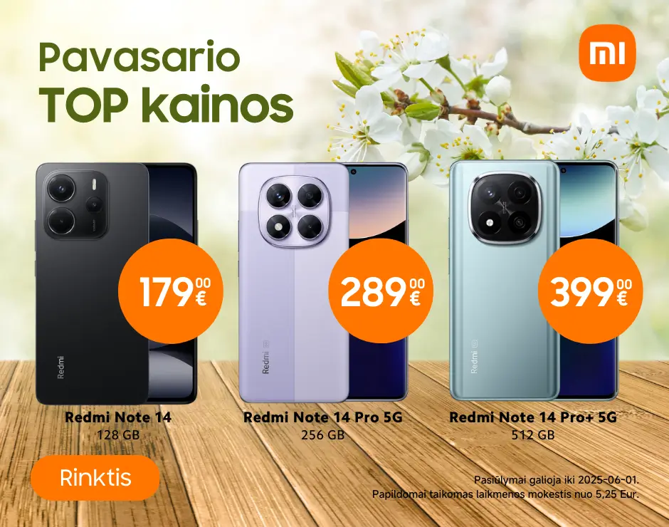 Redmi Note 14 serijos akcija, Mobili prekyba