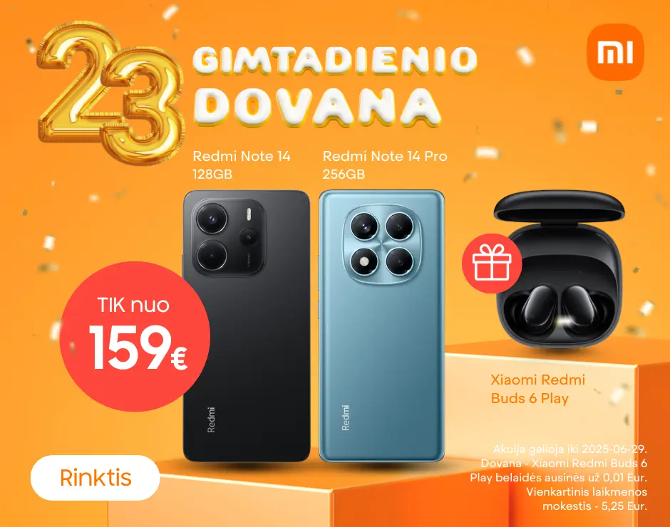 Xiaomi dovana Redmi Buds6  Play, Mobili prekyba