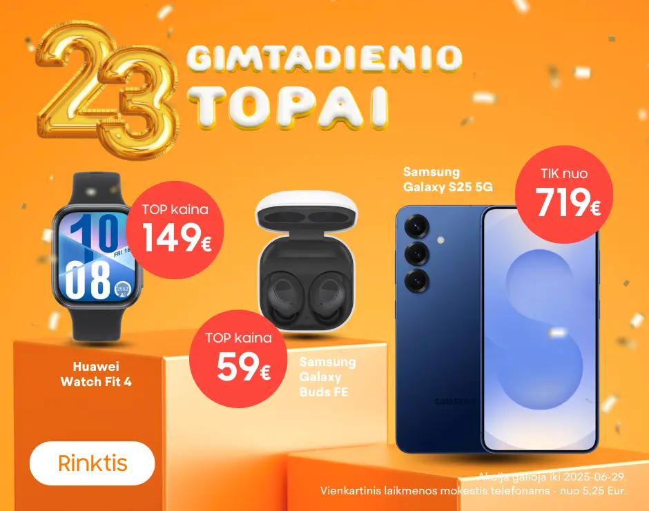 Mobili prekyba gimtadienio TOP pasiulymai, Mobili prekyba