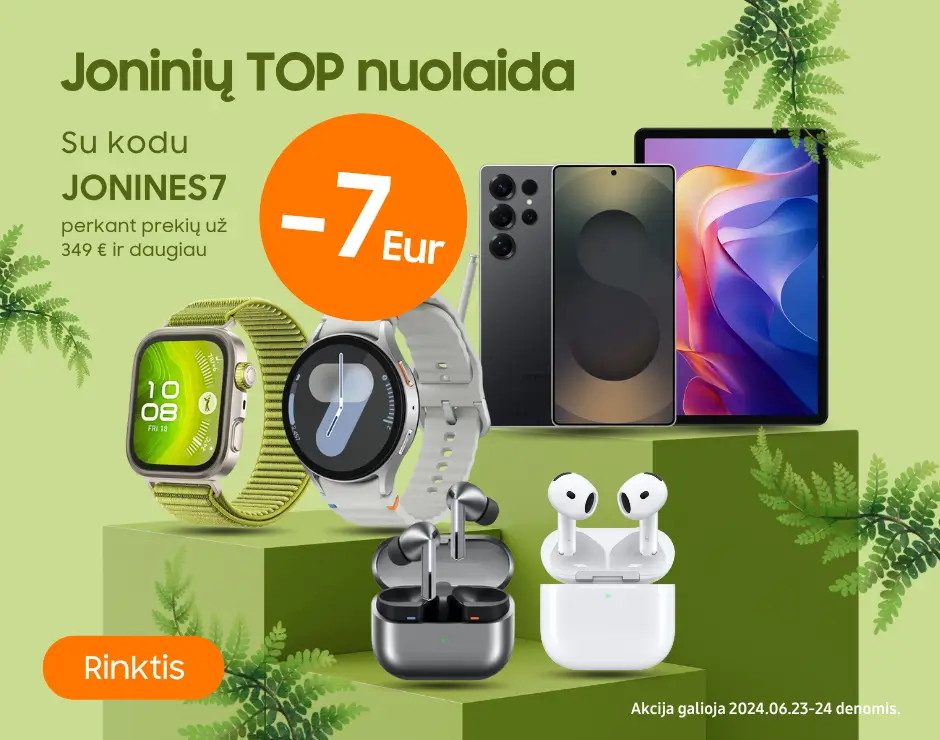 Joninių nuolaida su kodu JONINES7, Mobili prekyba