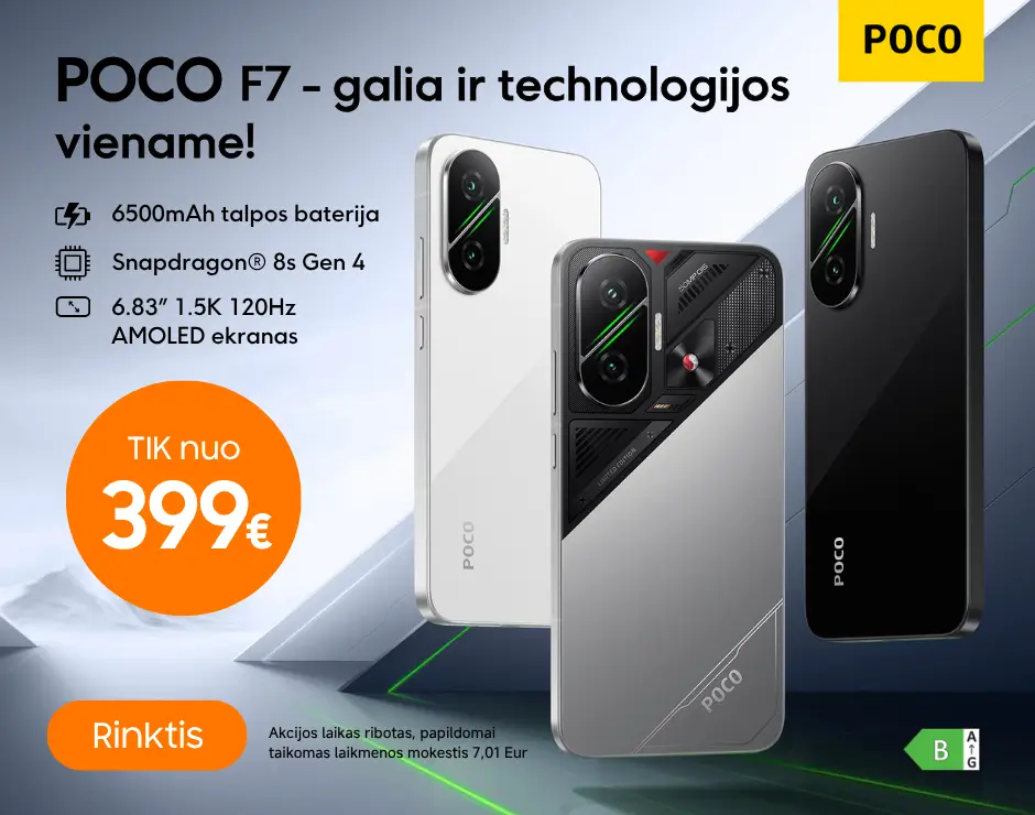 Poco F7 5G naujiena, Mobili prekyba