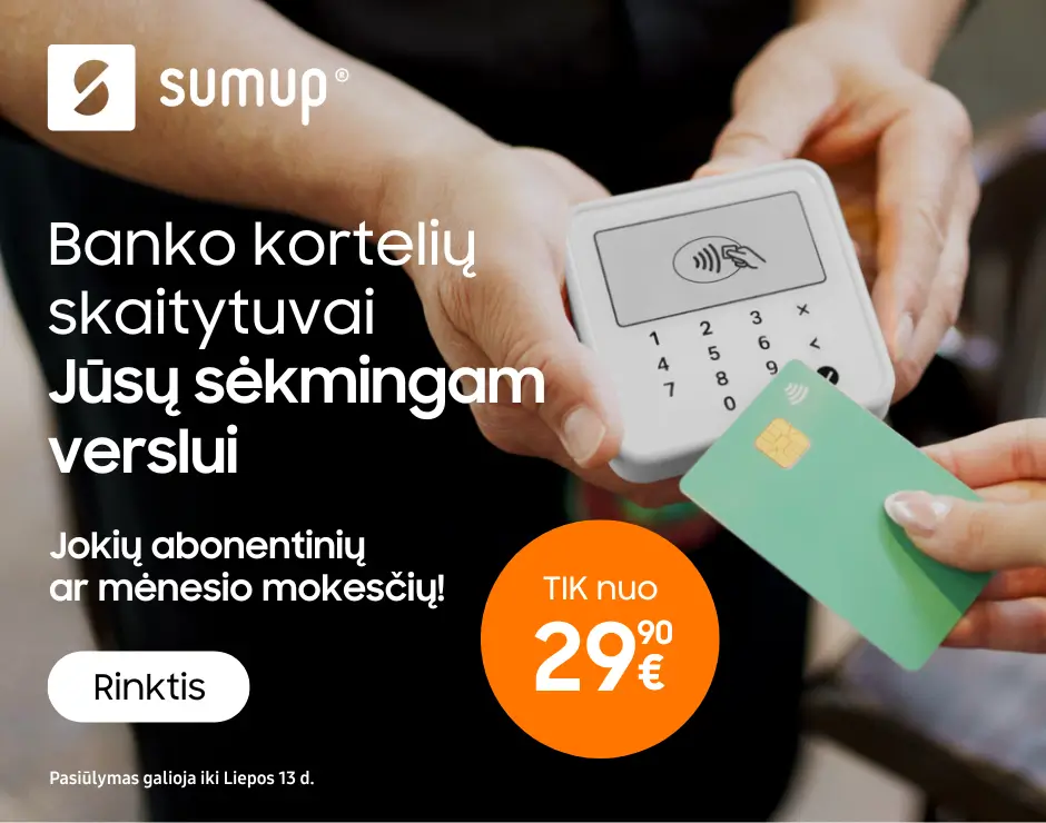 Sumup kortelių skaitytuvai akcija, Mobili prekyba