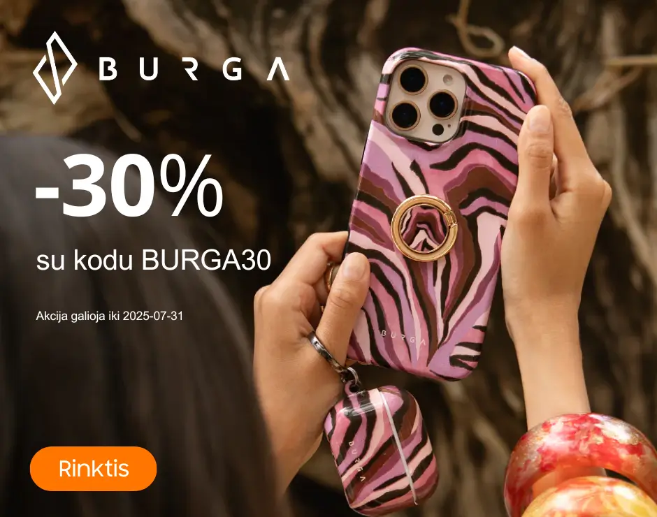 Burga deklams 30% nuolaida, Mobili prekyba