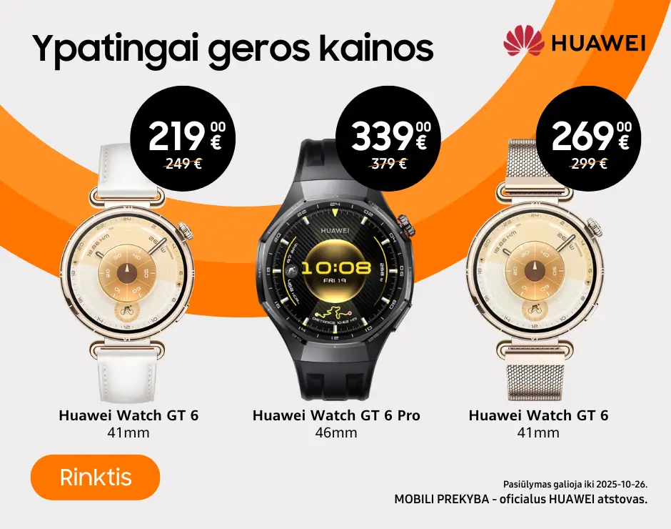 Huawei Watch Git 6 akcija, Mobili prekyba