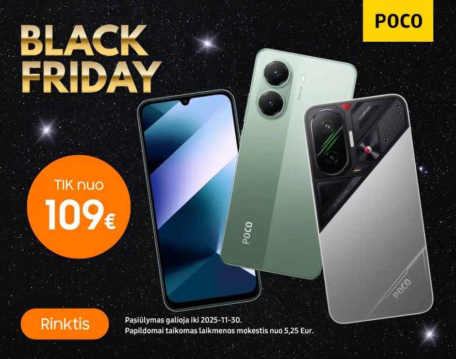 Poco Black Friday kainos, Mobili prekyba