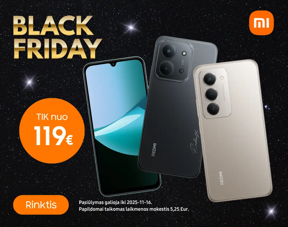 Black Friday Xiaomi Redmi 15 serija, Mobili prekyba
