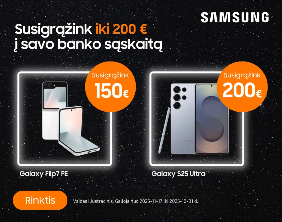 Samsung Galaxy S25 Ultra 200 Eur cashback, Mobili prekyba