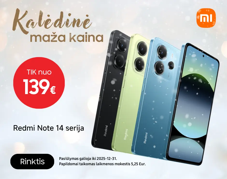 Xiaomi Redmi Note 14 serija Kaledine akcija, Mobili prekyba