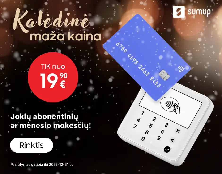 Sumup kortelių skaitytuvai akcija, Mobili prekyba