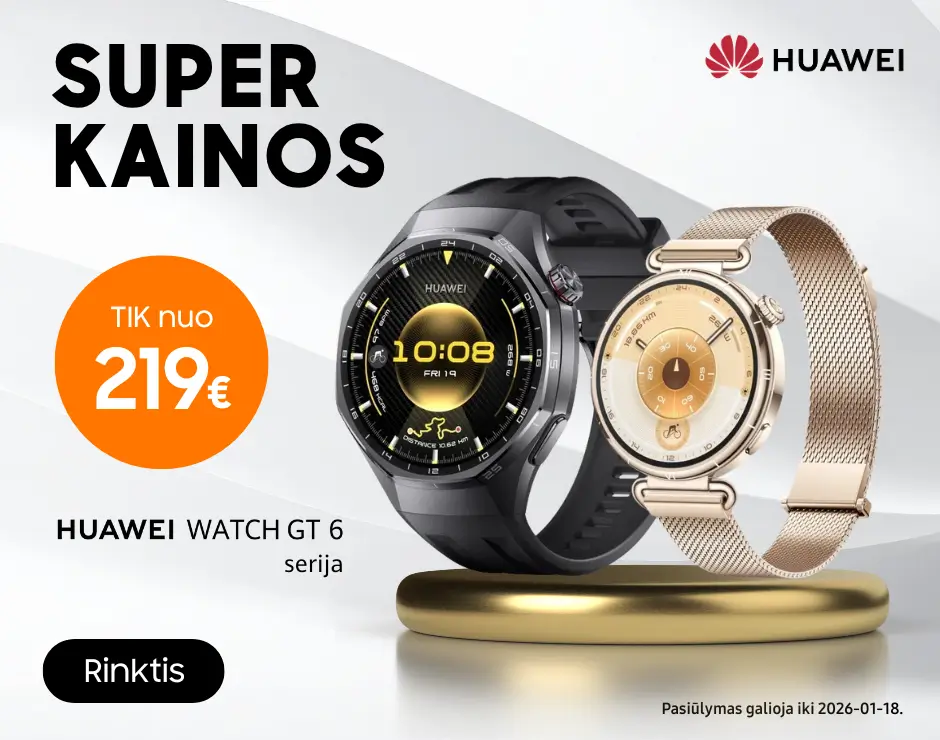 Huawei Watch GT6 super kainos, Mobili prekyba