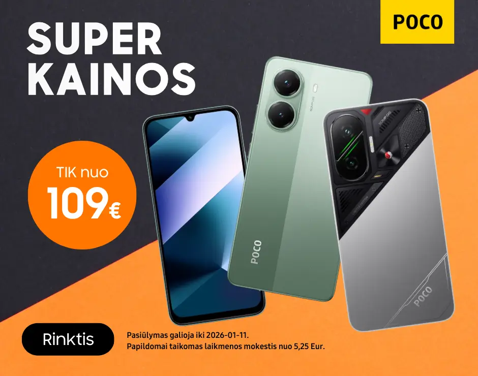 Poco telefonai super kainomis, Mobili prekyba
