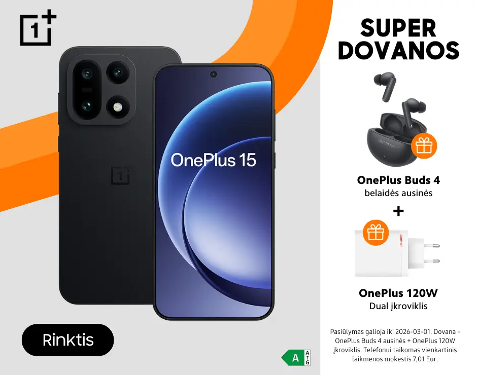 OnePlus 15 5G su dovanomis, Mobili prekyba