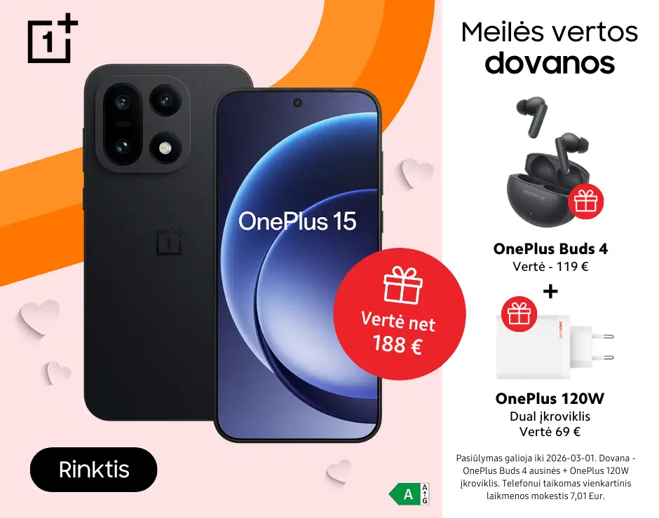OnePlus 15 5G su dovanomis, Mobili prekyba