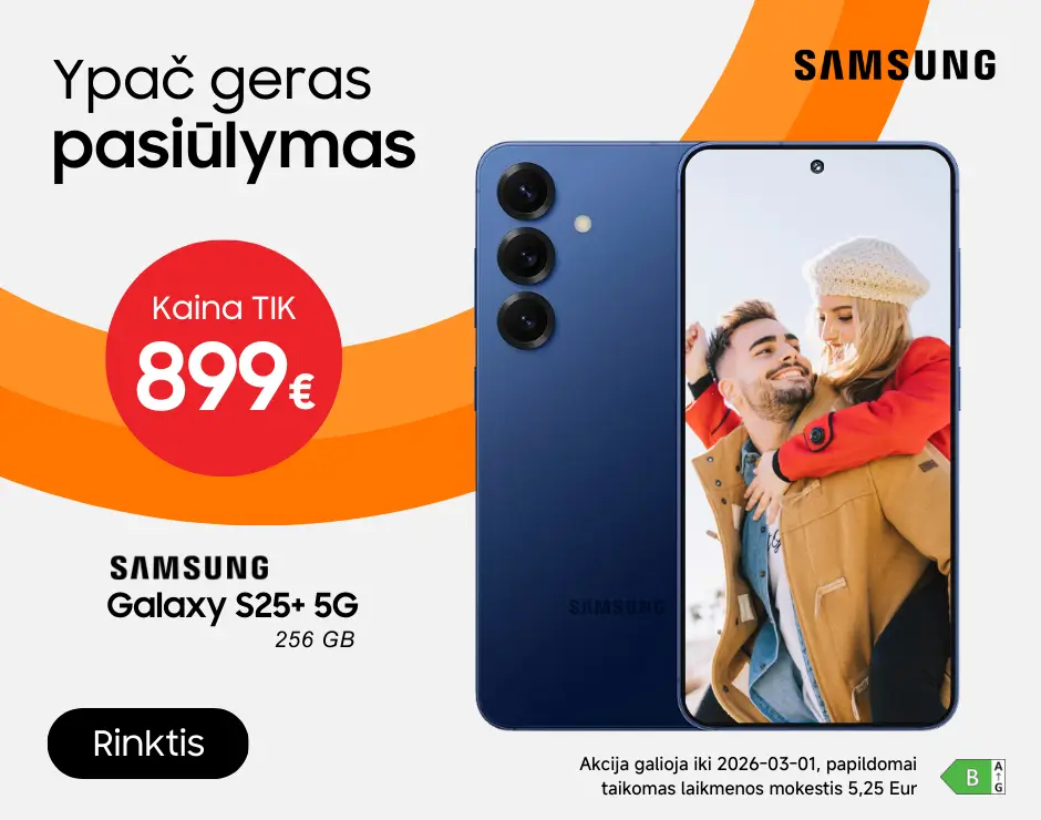 Samsung Galaxy S25 Plus akcija, Mobili prekyba