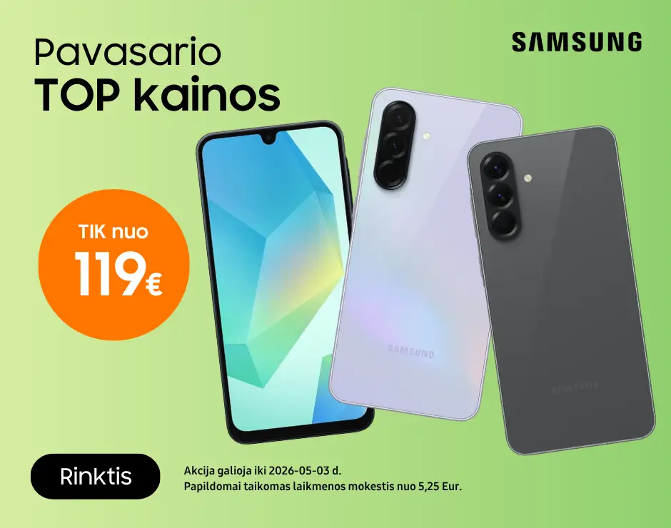 Samsung Galaxy A16, A17, A36, A56 akcija, Mobili prekyba